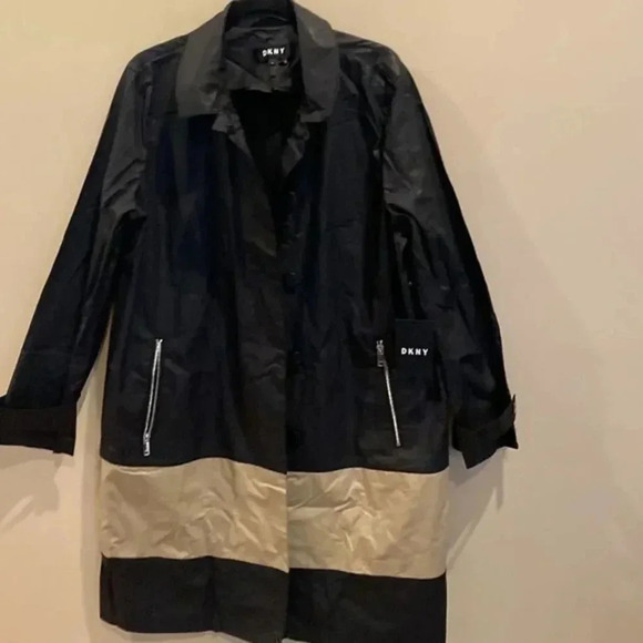 DKNY Colorblocket trench coat - Picture 5 of 9